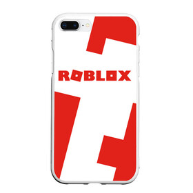 Чехол для iPhone 7Plus/8 Plus матовый с принтом ROBLOX Red в Екатеринбурге, Силикон | Область печати: задняя сторона чехла, без боковых панелей | block | lego | logo | minecraft | online | oof | quest | roblocks | roblockx | roblox | studio | блок | блоки | голова | игра | игры | квест | лего | лицо | лого | логотип | майнкрафт | онлайн | роблокс | символ | студия