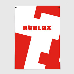 Постер с принтом ROBLOX Red в Екатеринбурге, 100% бумага
 | бумага, плотность 150 мг. Матовая, но за счет высокого коэффициента гладкости имеет небольшой блеск и дает на свету блики, но в отличии от глянцевой бумаги не покрыта лаком | Тематика изображения на принте: block | lego | logo | minecraft | online | oof | quest | roblocks | roblockx | roblox | studio | блок | блоки | голова | игра | игры | квест | лего | лицо | лого | логотип | майнкрафт | онлайн | роблокс | символ | студия