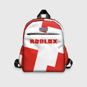 Детский рюкзак 3D с принтом ROBLOX Red в Екатеринбурге, 100% полиэстер | лямки с регулируемой длиной, сверху петелька, чтобы рюкзак можно было повесить на вешалку. Основное отделение закрывается на молнию, как и внешний карман. Внутри дополнительный карман. По бокам два дополнительных кармашка | block | lego | logo | minecraft | online | oof | quest | roblocks | roblockx | roblox | studio | блок | блоки | голова | игра | игры | квест | лего | лицо | лого | логотип | майнкрафт | онлайн | роблокс | символ | студия