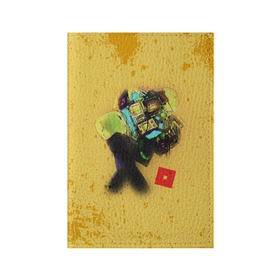 Обложка для паспорта матовая кожа с принтом ROBLOX Grunge ART в Екатеринбурге, натуральная матовая кожа | размер 19,3 х 13,7 см; прозрачные пластиковые крепления | block | lego | logo | minecraft | online | oof | quest | roblocks | roblockx | roblox | studio | блок | блоки | голова | игра | игры | квест | лего | лицо | лого | логотип | майнкрафт | онлайн | роблокс | символ | студия