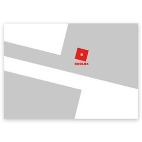 Поздравительная открытка с принтом Roblox в Екатеринбурге, 100% бумага | плотность бумаги 280 г/м2, матовая, на обратной стороне линовка и место для марки
 | block | lego | logo | minecraft | online | oof | quest | roblocks | roblockx | roblox | studio | блок | блоки | голова | игра | игры | квест | лего | лицо | лого | логотип | майнкрафт | онлайн | роблокс | символ | студия