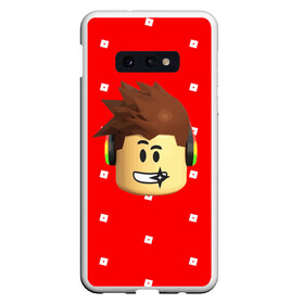 Чехол для Samsung S10E с принтом ROBLOX Head в Екатеринбурге, Силикон | Область печати: задняя сторона чехла, без боковых панелей | lego | logo | meme | memes | minecraft | oof | quest | roblocks | roblockx | roblox | studio | блок | блоки | голова | игра | игры | квест | лего | лицо | лого | логотип | майнкрафт | мем | мемы | онлайн | роблокс | студия