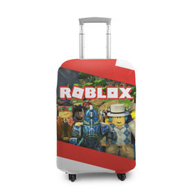Чехол для чемодана 3D с принтом ROBLOX в Екатеринбурге, 86% полиэфир, 14% спандекс | двустороннее нанесение принта, прорези для ручек и колес | lego | logo | meme | memes | minecraft | oof | quest | roblocks | roblockx | roblox | studio | блок | блоки | голова | игра | игры | квест | лего | лицо | лого | логотип | майнкрафт | мем | мемы | онлайн | роблокс | студия