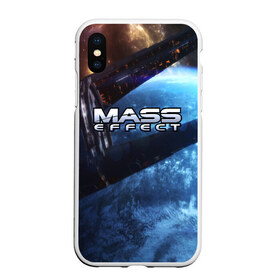 Чехол для iPhone XS Max матовый с принтом MASS EFFECT в Екатеринбурге, Силикон | Область печати: задняя сторона чехла, без боковых панелей | amdromeda initiative | andromeda | game | gun | hemet | n7 | rifle | ryder | soldier | space | star | weapon