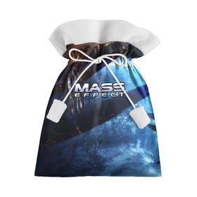 Подарочный 3D мешок с принтом MASS EFFECT в Екатеринбурге, 100% полиэстер | Размер: 29*39 см | amdromeda initiative | andromeda | game | gun | hemet | n7 | rifle | ryder | soldier | space | star | weapon