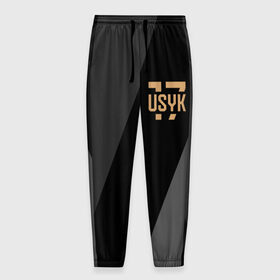 Мужские брюки 3D с принтом USYK 17 в Екатеринбурге, 100% полиэстер | манжеты по низу, эластичный пояс регулируется шнурком, по бокам два кармана без застежек, внутренняя часть кармана из мелкой сетки | Тематика изображения на принте: 