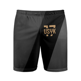 Мужские шорты 3D спортивные с принтом USYK 17 в Екатеринбурге,  |  | Тематика изображения на принте: 