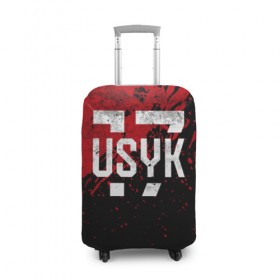 Чехол для чемодана 3D с принтом USYK 17 Blood в Екатеринбурге, 86% полиэфир, 14% спандекс | двустороннее нанесение принта, прорези для ручек и колес | bellew | box | boxing | fight | mma | tony | ufc | ukraine | usyk | weight | белью | боец | бой | бокс | боксер | боксеры | вес | лого | логотип | мира | тони | тяжеловес | тяжелый | украина | украинец | усик | чемпион