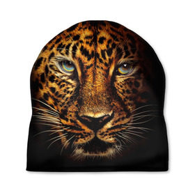 Шапка 3D с принтом Ягуар в Екатеринбурге, 100% полиэстер | универсальный размер, печать по всей поверхности изделия | Тематика изображения на принте: гепард | кошка | леопард | охотник | тигр | хищник | ягуар
