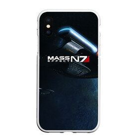 Чехол для iPhone XS Max матовый с принтом MASS EFFECT N7 в Екатеринбурге, Силикон | Область печати: задняя сторона чехла, без боковых панелей | amdromeda initiative | andromeda | game | gun | hemet | n7 | rifle | ryder | soldier | space | star | weapon