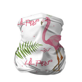 Бандана-труба 3D с принтом Lil Peep pink flamingo в Екатеринбурге, 100% полиэстер, ткань с особыми свойствами — Activecool | плотность 150‒180 г/м2; хорошо тянется, но сохраняет форму | benz truck | girls. pink | gustav hr | hip hop | lil | lil peep | peep | rap | лил | лилпип | листья | пальма | пальмы | пип | розовый | рэп | фламинго | хип хоп | эмо | эмо реп
