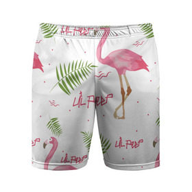 Мужские шорты 3D спортивные с принтом Lil Peep pink flamingo в Екатеринбурге,  |  | benz truck | girls. pink | gustav hr | hip hop | lil | lil peep | peep | rap | лил | лилпип | листья | пальма | пальмы | пип | розовый | рэп | фламинго | хип хоп | эмо | эмо реп