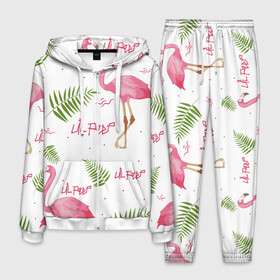 Мужской костюм 3D с принтом Lil Peep pink flamingo в Екатеринбурге, 100% полиэстер | Манжеты и пояс оформлены тканевой резинкой, двухслойный капюшон со шнурком для регулировки, карманы спереди | Тематика изображения на принте: benz truck | girls. pink | gustav hr | hip hop | lil | lil peep | peep | rap | лил | лилпип | листья | пальма | пальмы | пип | розовый | рэп | фламинго | хип хоп | эмо | эмо реп