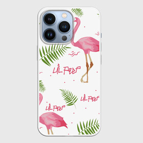 Чехол для iPhone 13 Pro с принтом Lil Peep pink flamingo в Екатеринбурге,  |  | benz truck | girls. pink | gustav hr | hip hop | lil | lil peep | peep | rap | лил | лилпип | листья | пальма | пальмы | пип | розовый | рэп | фламинго | хип хоп | эмо | эмо реп