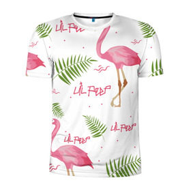 Мужская футболка 3D спортивная с принтом Lil Peep pink flamingo в Екатеринбурге, 100% полиэстер с улучшенными характеристиками | приталенный силуэт, круглая горловина, широкие плечи, сужается к линии бедра | Тематика изображения на принте: benz truck | girls. pink | gustav hr | hip hop | lil | lil peep | peep | rap | лил | лилпип | листья | пальма | пальмы | пип | розовый | рэп | фламинго | хип хоп | эмо | эмо реп