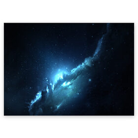 Поздравительная открытка с принтом ATLANTIS NEBULA в Екатеринбурге, 100% бумага | плотность бумаги 280 г/м2, матовая, на обратной стороне линовка и место для марки
 | galaxy | nebula | space | star | абстракция | вселенная | галактика | звезда | звезды | космический | планеты