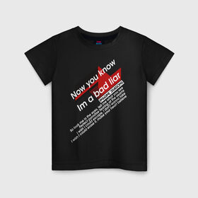 Детская футболка хлопок с принтом Imagine Dragons - Bad Liar в Екатеринбурге, 100% хлопок | круглый вырез горловины, полуприлегающий силуэт, длина до линии бедер | imagine dragons | imagine dragons origins | имэджн драгонз | рок