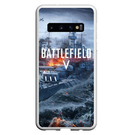 Чехол для Samsung Galaxy S10 с принтом BATTLEFIELD 5 в Екатеринбурге, Силикон | Область печати: задняя сторона чехла, без боковых панелей | Тематика изображения на принте: action | bttlefield | gamer | play | shooter | soldier | war | батлфилд | война | солдат | шутер