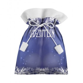 Подарочный 3D мешок с принтом Новогодний Led Zeppelin в Екатеринбурге, 100% полиэстер | Размер: 29*39 см | 