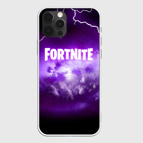 Чехол для iPhone 12 Pro с принтом FORTNITE в Екатеринбурге, силикон | область печати: задняя сторона чехла, без боковых панелей | 2019 | armor | armour | battle royale | cybersport | esport | fortnite | game | llama | logo | батл роял | батл рояль | броня | вспышка | игра | киберспорт | лама | молния | разряд | симулятор строительства | строительство | фиолетовый | фи