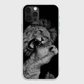 Чехол для iPhone 12 Pro Max с принтом Лев и львица в Екатеринбурге, Силикон |  | животные | кот | кошка | лев | львица | оскал | природа | рык | рычит | хищник