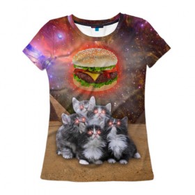 Женская футболка 3D с принтом Египетские Коты в Екатеринбурге, 100% полиэфир ( синтетическое хлопкоподобное полотно) | прямой крой, круглый вырез горловины, длина до линии бедер | cat | cosmos | egypt | fast | fastfood | food | meme | party | space | вечеринка | египет | еда | иллюминаты | космос | кошак | кошка | масоны | мем | песок | пирамиды | пицца | пустыня | фастфуд