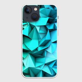 Чехол для iPhone 13 mini с принтом abstraction geometry в Екатеринбурге,  |  | abstraction | geometry | polygon | абстракция | геометрия | грань | краски | кубик | кубики | линии | мозаика | полигоны | разноцветные | ребро | текстура | тени | узор