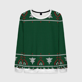 Мужской свитшот 3D с принтом Ugly Sweater в Екатеринбурге, 100% полиэстер с мягким внутренним слоем | круглый вырез горловины, мягкая резинка на манжетах и поясе, свободная посадка по фигуре | 