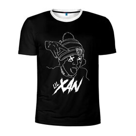 Мужская футболка 3D спортивная с принтом Lil Xan в Екатеринбурге, 100% полиэстер с улучшенными характеристиками | приталенный силуэт, круглая горловина, широкие плечи, сужается к линии бедра | lil xan | лил зан