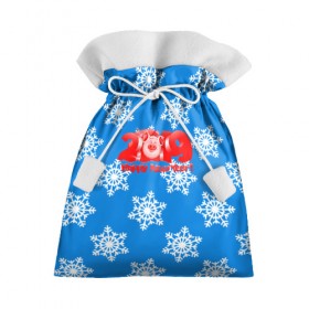 Подарочный 3D мешок с принтом НОВЫЙ ГОД 2019 в Екатеринбурге, 100% полиэстер | Размер: 29*39 см | Тематика изображения на принте: christmas | new year | pig | snow | год свиньи | ёлка | зима | кабан | каникулы | новогодний паттерн | новый год | праздник | рождество | свинья | снег | снежинки