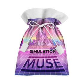 Подарочный 3D мешок с принтом Simulation Theory. Muse в Екатеринбурге, 100% полиэстер | Размер: 29*39 см | Тематика изображения на принте: matthew bellamy | muse | simulation theory | мьюз | мэт бэллами | мэтью беллами