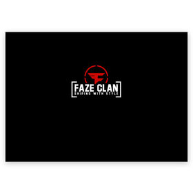 Поздравительная открытка с принтом FAZE CLAN в Екатеринбурге, 100% бумага | плотность бумаги 280 г/м2, матовая, на обратной стороне линовка и место для марки
 | Тематика изображения на принте: action | astralis | awp | counter strike | cs go | cs go global offensive | cybersport | faze clan | game | gamer | hyper beast | shooter | skin | team liquid | киберспорт | оружие | скины