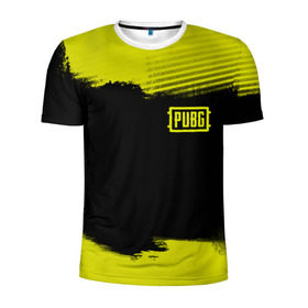 Мужская футболка 3D спортивная с принтом PUBG 2019 в Екатеринбурге, 100% полиэстер с улучшенными характеристиками | приталенный силуэт, круглая горловина, широкие плечи, сужается к линии бедра | 