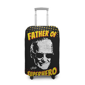 Чехол для чемодана 3D с принтом Stan Lee: Father of Superhero в Екатеринбурге, 86% полиэфир, 14% спандекс | двустороннее нанесение принта, прорези для ручек и колес | avengers | father | hero | hulk | iron | lee | man | stan | stan lee | stanlee | superhero | thor | анти | герой | железный | комиксы | лии | мстители | отец | стен | стенли | стэн ли | супер | супергероев | тор | халк | человек