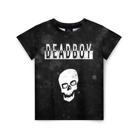 Детская футболка 3D с принтом BONES DEADBOY / SESH в Екатеринбурге, 100% гипоаллергенный полиэфир | прямой крой, круглый вырез горловины, длина до линии бедер, чуть спущенное плечо, ткань немного тянется | bones | boy | dead | deadboy | elmo | hdmi | hip | hop | kennedy | metal | rap | rapper | scream | sesh | seshollowaterboyz | skull | team | кеннеди | кости | костя | метал | рэп | рэпер | сеш | скрим | сэш | хип | хоп | череп | элмо