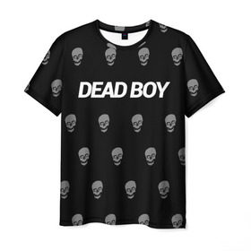 Мужская футболка 3D с принтом Bones Deadboy в Екатеринбурге, 100% полиэфир | прямой крой, круглый вырез горловины, длина до линии бедер | bones | boy | dead | deadboy | elmo | hdmi | hip | hop | kennedy | metal | rap | rapper | scream | sesh | seshollowaterboyz | skull | team | кеннеди | кости | костя | метал | рэп | рэпер | сеш | скрим | сэш | хип | хоп | череп | элмо