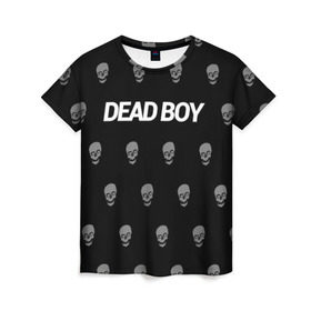 Женская футболка 3D с принтом Bones Deadboy в Екатеринбурге, 100% полиэфир ( синтетическое хлопкоподобное полотно) | прямой крой, круглый вырез горловины, длина до линии бедер | bones | boy | dead | deadboy | elmo | hdmi | hip | hop | kennedy | metal | rap | rapper | scream | sesh | seshollowaterboyz | skull | team | кеннеди | кости | костя | метал | рэп | рэпер | сеш | скрим | сэш | хип | хоп | череп | элмо