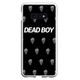 Чехол для Samsung S10E с принтом Bones Deadboy в Екатеринбурге, Силикон | Область печати: задняя сторона чехла, без боковых панелей | Тематика изображения на принте: bones | boy | dead | deadboy | elmo | hdmi | hip | hop | kennedy | metal | rap | rapper | scream | sesh | seshollowaterboyz | skull | team | кеннеди | кости | костя | метал | рэп | рэпер | сеш | скрим | сэш | хип | хоп | череп | элмо