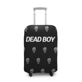 Чехол для чемодана 3D с принтом Bones Deadboy в Екатеринбурге, 86% полиэфир, 14% спандекс | двустороннее нанесение принта, прорези для ручек и колес | bones | boy | dead | deadboy | elmo | hdmi | hip | hop | kennedy | metal | rap | rapper | scream | sesh | seshollowaterboyz | skull | team | кеннеди | кости | костя | метал | рэп | рэпер | сеш | скрим | сэш | хип | хоп | череп | элмо