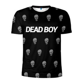 Мужская футболка 3D спортивная с принтом Bones Deadboy в Екатеринбурге, 100% полиэстер с улучшенными характеристиками | приталенный силуэт, круглая горловина, широкие плечи, сужается к линии бедра | bones | boy | dead | deadboy | elmo | hdmi | hip | hop | kennedy | metal | rap | rapper | scream | sesh | seshollowaterboyz | skull | team | кеннеди | кости | костя | метал | рэп | рэпер | сеш | скрим | сэш | хип | хоп | череп | элмо