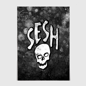 Постер с принтом SESH Team (Bones) в Екатеринбурге, 100% бумага
 | бумага, плотность 150 мг. Матовая, но за счет высокого коэффициента гладкости имеет небольшой блеск и дает на свету блики, но в отличии от глянцевой бумаги не покрыта лаком | bones | boy | dead | deadboy | elmo | hdmi | hip | hop | kennedy | metal | rap | rapper | scream | sesh | seshollowaterboyz | skull | team | кеннеди | кости | костя | метал | рэп | рэпер | сеш | скрим | сэш | хип | хоп | череп | элмо