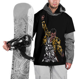 Накидка на куртку 3D с принтом Фредди Меркьюри в Екатеринбурге, 100% полиэстер |  | bohemian rhapsody | queen | богемская рапсодия | рок | фредди меркьюри