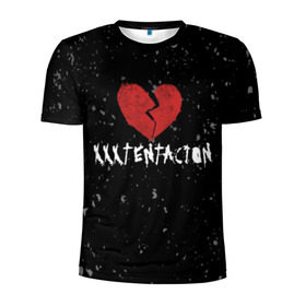 Мужская футболка 3D спортивная с принтом XXXTentacion Red Broken Heart в Екатеринбурге, 100% полиэстер с улучшенными характеристиками | приталенный силуэт, круглая горловина, широкие плечи, сужается к линии бедра | broken | dead | heart | king | legend | music | rap | rapper | red | revenge | rip | xtentation | xxtennation | xxx | xxxtentacion | красное | мертв | музыка | память | разбитое | репер | рип | рэп | сердце | тентасьон | умер
