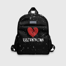 Детский рюкзак 3D с принтом XXXTentacion Red Broken Heart в Екатеринбурге, 100% полиэстер | лямки с регулируемой длиной, сверху петелька, чтобы рюкзак можно было повесить на вешалку. Основное отделение закрывается на молнию, как и внешний карман. Внутри дополнительный карман. По бокам два дополнительных кармашка | Тематика изображения на принте: broken | dead | heart | king | legend | music | rap | rapper | red | revenge | rip | xtentation | xxtennation | xxx | xxxtentacion | красное | мертв | музыка | память | разбитое | репер | рип | рэп | сердце | тентасьон | умер