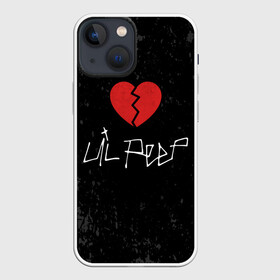 Чехол для iPhone 13 mini с принтом Lil Peep Broken Heart в Екатеринбурге,  |  | broken | dead | heart | lil | lil peep | lilpeep | music | peep | pump | rap | rapper | red | rip | густав | красное | лил | лил пип | лилпип | мертв | память | пип | разбитое | рип | рэп | рэпер | сердечко | сердце | умер | эмо