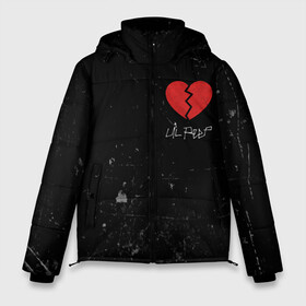 Мужская зимняя куртка 3D с принтом Lil Peep Broken Heart в Екатеринбурге, верх — 100% полиэстер; подкладка — 100% полиэстер; утеплитель — 100% полиэстер | длина ниже бедра, свободный силуэт Оверсайз. Есть воротник-стойка, отстегивающийся капюшон и ветрозащитная планка. 

Боковые карманы с листочкой на кнопках и внутренний карман на молнии. | broken | dead | heart | lil | lil peep | lilpeep | music | peep | pump | rap | rapper | red | rip | густав | красное | лил | лил пип | лилпип | мертв | память | пип | разбитое | рип | рэп | рэпер | сердечко | сердце | умер | эмо