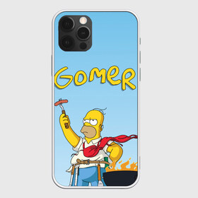 Чехол для iPhone 12 Pro Max с принтом Гомер в Екатеринбурге, Силикон |  | gomer | simpsons | барбекю | гомер | симпсон