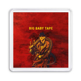 Магнит 55*55 с принтом BIG BABY TAPE - Dragonborn в Екатеринбурге, Пластик | Размер: 65*65 мм; Размер печати: 55*55 мм | Тематика изображения на принте: baby | bbt | big | dragonborn | dragons | fire | gimme | lost | rap | raper | tape | the | trap | взял | дракон | драконы | огонь | русский | рэп | рэппер | твою