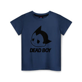 Детская футболка хлопок с принтом DEAD BOY   BONES в Екатеринбурге, 100% хлопок | круглый вырез горловины, полуприлегающий силуэт, длина до линии бедер | bones | cloudrap | dead | deadboy | logo | music | rap | sesh | боунс | клаудреп | кости | лого | музыка | реп