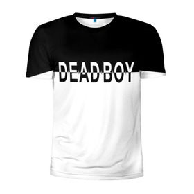 Мужская футболка 3D спортивная с принтом DEAD BOY   BONES в Екатеринбурге, 100% полиэстер с улучшенными характеристиками | приталенный силуэт, круглая горловина, широкие плечи, сужается к линии бедра | bones | cloudrap | dead | deadboy | logo | music | rap | sesh | боунс | клаудреп | кости | лого | музыка | реп